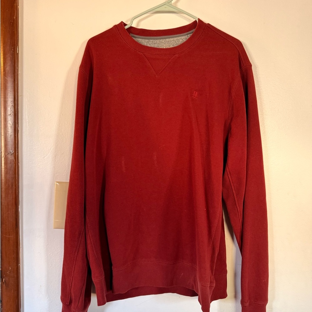 G.H. Bass & Co. Men's Rich Red Crewneck Sweater